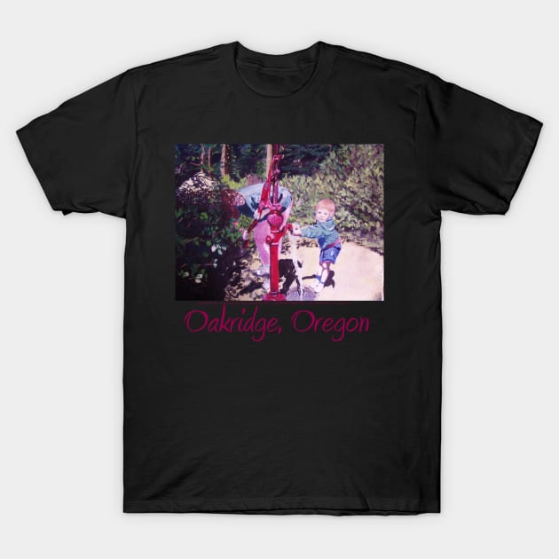 Oakridge, Oregon T-shirt T-Shirt by DlmtleArt